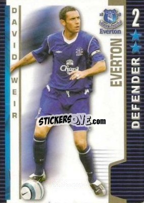Sticker David Weir - Shoot Out Premier League 2004-2005 n. 146 - Magicboxint