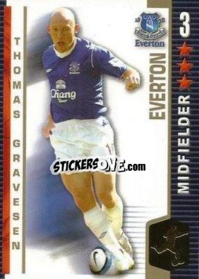 Cromo Thomas Gravesen - Shoot Out Premier League 2004-2005 - Magicboxint