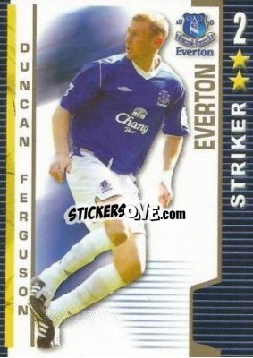 Sticker Duncan Ferguson - Shoot Out Premier League 2004-2005 - Magicboxint