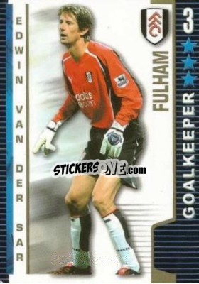 Sticker Edwin van der Sar - Shoot Out Premier League 2004-2005 - Magicboxint