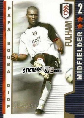 Sticker Papa Bouba Diop - Shoot Out Premier League 2004-2005 - Magicboxint