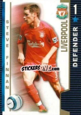 Sticker Steve Finnan - Shoot Out Premier League 2004-2005 n. 183 - Magicboxint