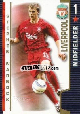 Cromo Stephen Warnock - Shoot Out Premier League 2004-2005 - Magicboxint