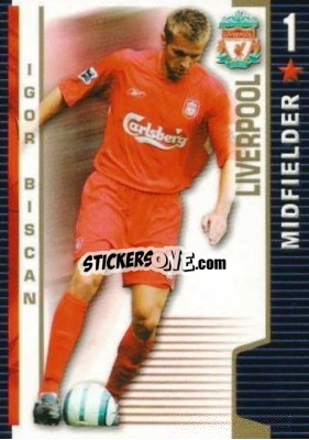 Sticker Igor Biscan - Shoot Out Premier League 2004-2005 - Magicboxint