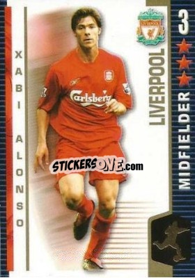 Sticker Xabi Alonso - Shoot Out Premier League 2004-2005 n. 190 - Magicboxint