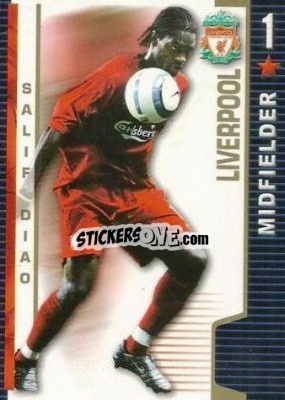 Figurina Salif Diao - Shoot Out Premier League 2004-2005 n. 192 - Magicboxint