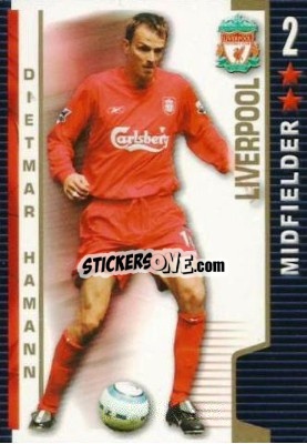 Sticker Dietmar Hamann - Shoot Out Premier League 2004-2005 n. 193 - Magicboxint