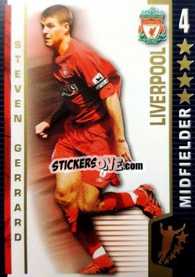 Cromo Steven Gerrard - Shoot Out Premier League 2004-2005 - Magicboxint