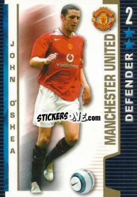 Sticker John O'Shea - Shoot Out Premier League 2004-2005 - Magicboxint