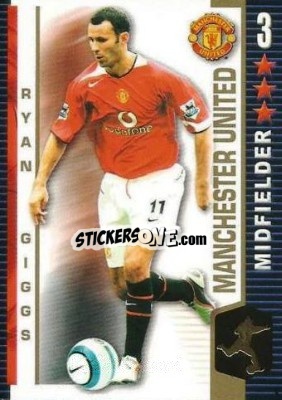 Sticker Ryan Giggs - Shoot Out Premier League 2004-2005 n. 225 - Magicboxint