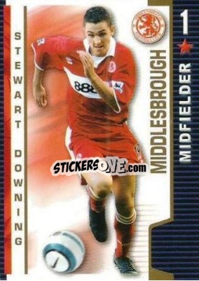 Sticker Stewart Downing - Shoot Out Premier League 2004-2005 - Magicboxint