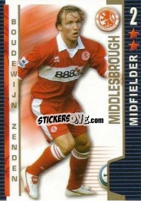 Cromo Boudewijn Zenden - Shoot Out Premier League 2004-2005 - Magicboxint