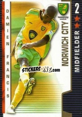 Sticker Damien Francis - Shoot Out Premier League 2004-2005 - Magicboxint