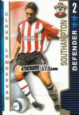 Sticker Claus Lundekvam - Shoot Out Premier League 2004-2005 - Magicboxint