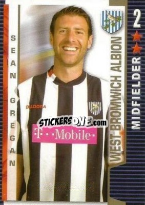 Sticker Sean Gregan - Shoot Out Premier League 2004-2005 - Magicboxint