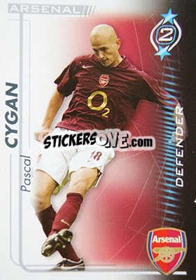 Sticker Pascal Cygan - Shoot Out Premier League 2005-2006 - Magicboxint