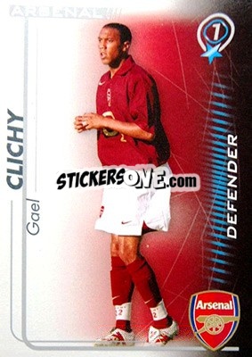 Sticker Gael Clichy - Shoot Out Premier League 2005-2006 n. 8 - Magicboxint