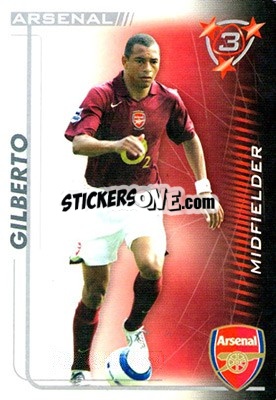 Sticker Gilberto Silva - Shoot Out Premier League 2005-2006 n. 11 - Magicboxint