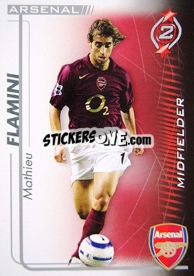 Sticker Mathieu Flamini - Shoot Out Premier League 2005-2006 - Magicboxint
