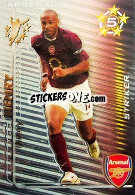 Sticker Thierry Henry - Shoot Out Premier League 2005-2006 - Magicboxint
