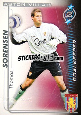Sticker Thomas Sørensen - Shoot Out Premier League 2005-2006 n. 20 - Magicboxint
