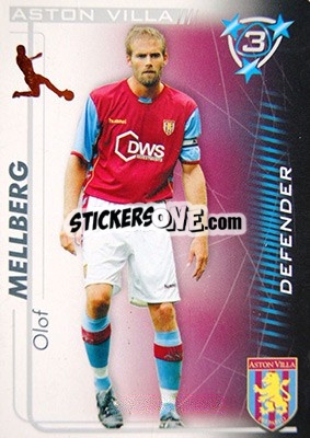 Sticker Olof Mellberg - Shoot Out Premier League 2005-2006 - Magicboxint