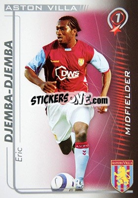 Figurina Eric Djemba-Djemba - Shoot Out Premier League 2005-2006 n. 30 - Magicboxint