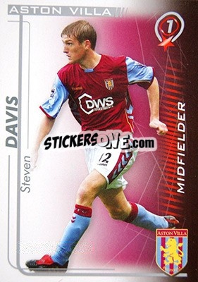 Sticker Steven Davis - Shoot Out Premier League 2005-2006 - Magicboxint
