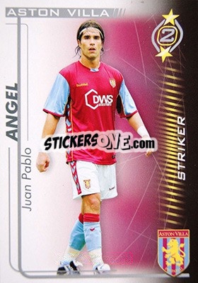 Sticker Juan Pablo Angel - Shoot Out Premier League 2005-2006 - Magicboxint