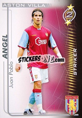 Sticker Juan Pablo Angel - Shoot Out Premier League 2005-2006 n. 34 - Magicboxint