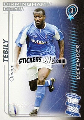 Sticker Olivier Tebily - Shoot Out Premier League 2005-2006 n. 38 - Magicboxint