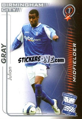Sticker Julian Gray - Shoot Out Premier League 2005-2006 - Magicboxint