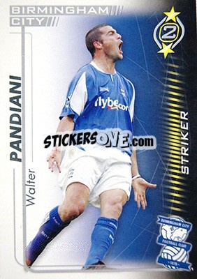 Cromo Walter Pandiani - Shoot Out Premier League 2005-2006 - Magicboxint