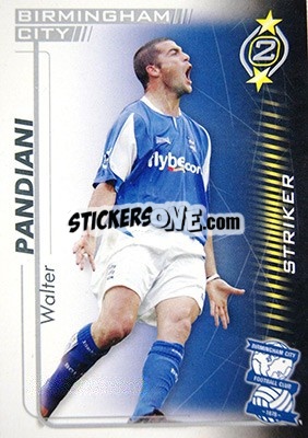 Sticker Walter Pandiani - Shoot Out Premier League 2005-2006 n. 53 - Magicboxint