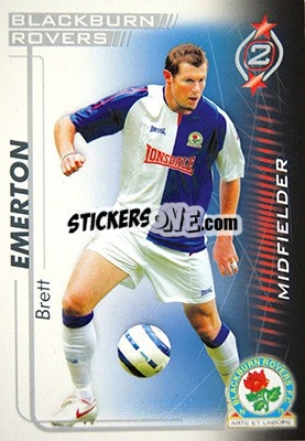 Sticker Brett Emerton - Shoot Out Premier League 2005-2006 - Magicboxint