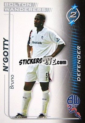 Sticker Bruno N'Gotty - Shoot Out Premier League 2005-2006 - Magicboxint