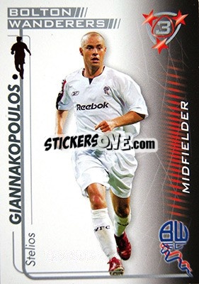 Sticker Stelios Giannakopoulos - Shoot Out Premier League 2005-2006 - Magicboxint