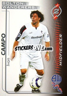 Sticker Ivan Campo - Shoot Out Premier League 2005-2006 n. 83 - Magicboxint