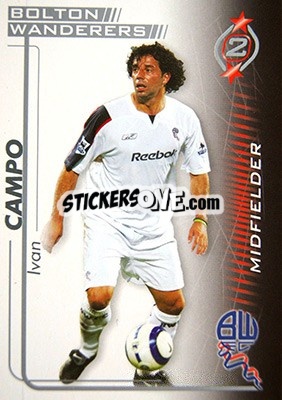 Cromo Ivan Campo - Shoot Out Premier League 2005-2006 - Magicboxint