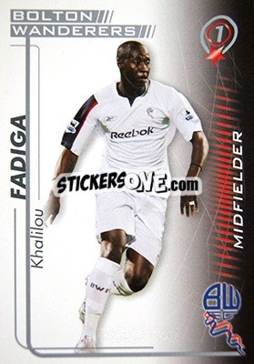 Sticker Khalilou Fadiga - Shoot Out Premier League 2005-2006 - Magicboxint