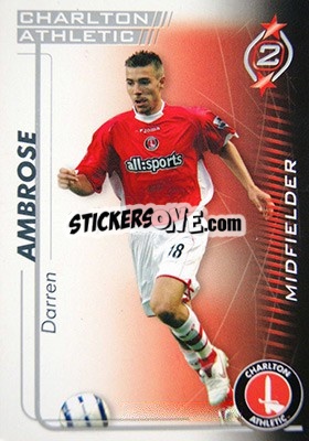 Sticker Darren Ambrose - Shoot Out Premier League 2005-2006 - Magicboxint