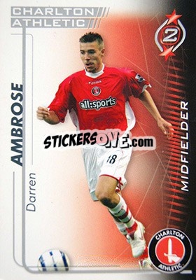Sticker Darren Ambrose - Shoot Out Premier League 2005-2006 n. 105 - Magicboxint
