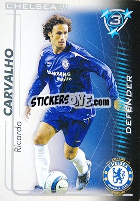 Sticker Ricardo Carvalho - Shoot Out Premier League 2005-2006 n. 113 - Magicboxint
