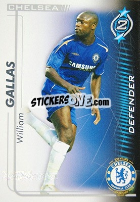 Sticker William Gallas - Shoot Out Premier League 2005-2006 n. 114 - Magicboxint