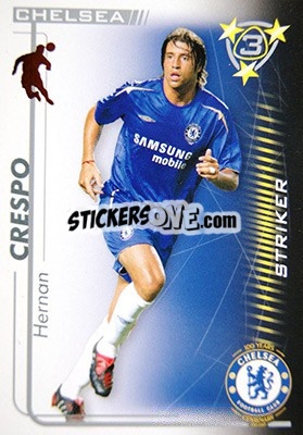 Sticker Hernan Crespo - Shoot Out Premier League 2005-2006 n. 126 - Magicboxint