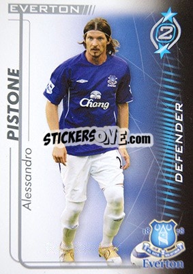 Sticker Alessandro Pistone - Shoot Out Premier League 2005-2006 n. 129 - Magicboxint