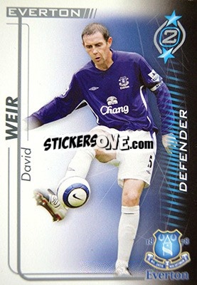 Sticker David Weir - Shoot Out Premier League 2005-2006 n. 130 - Magicboxint