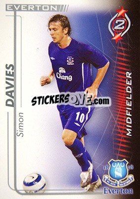 Cromo Simon Davies - Shoot Out Premier League 2005-2006 - Magicboxint