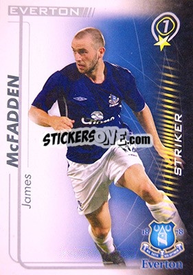 Sticker James McFadden - Shoot Out Premier League 2005-2006 - Magicboxint