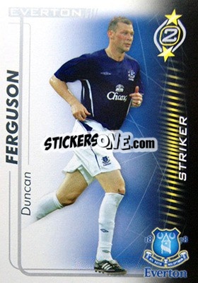 Sticker Duncan Ferguson - Shoot Out Premier League 2005-2006 n. 144 - Magicboxint